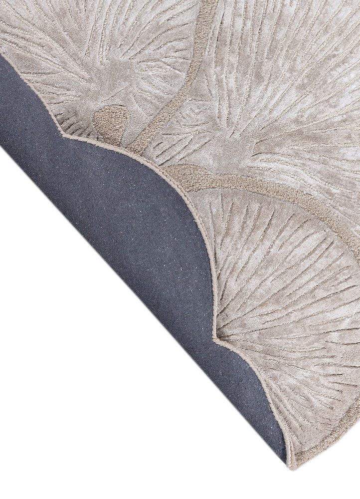 aurelia ivory wool and viscose hand tufted Rug - Backing Shot aurelia ivory wool and viscose hand tufted Rug - Backing Shot