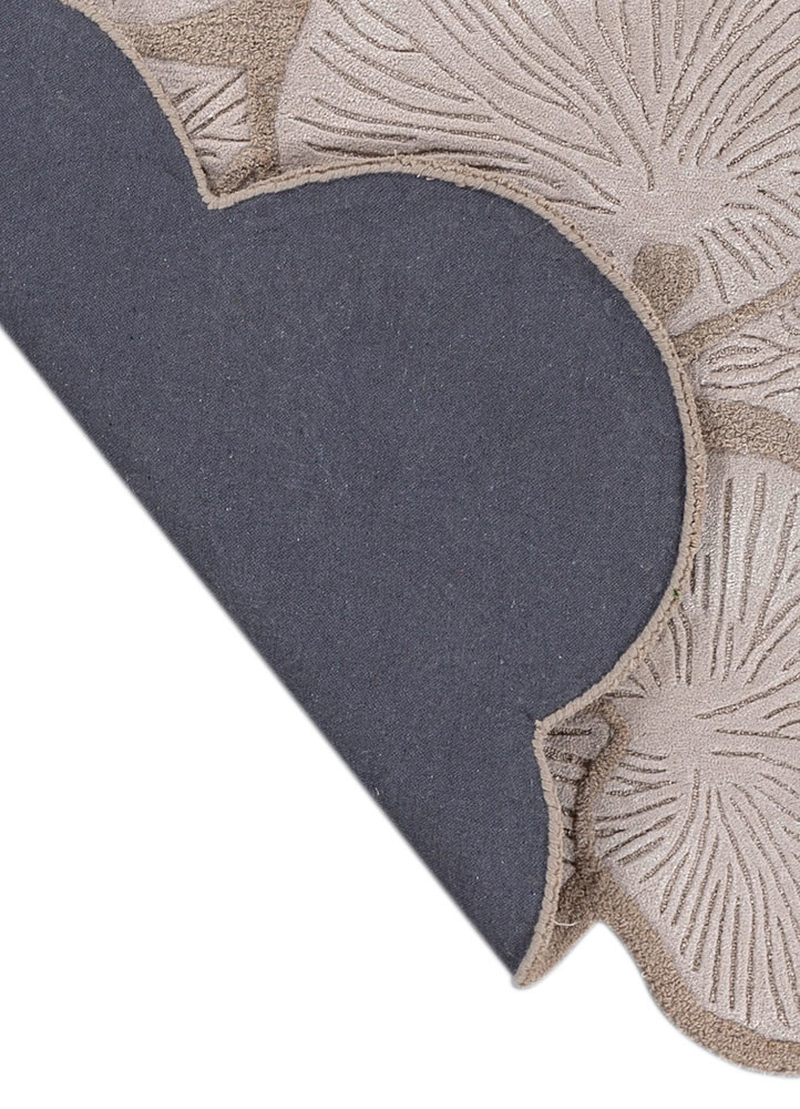 aurelia ivory wool and viscose hand tufted Rug - Backing Shot aurelia ivory wool and viscose hand tufted Rug - Backing Shot