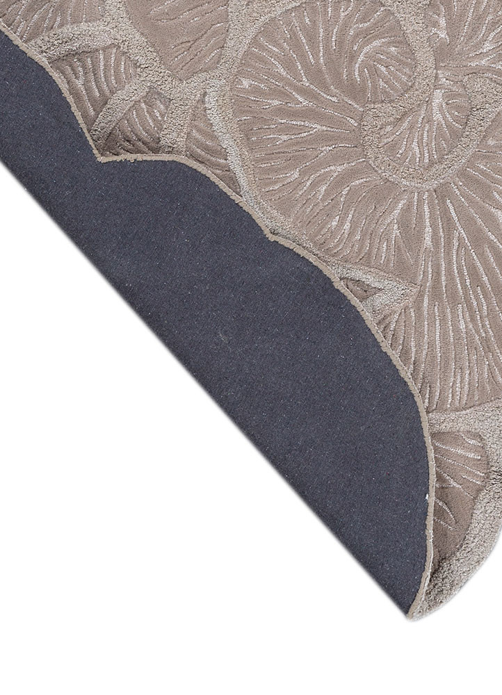 aurelia ivory wool and viscose hand tufted Rug - Backing Shot aurelia ivory wool and viscose hand tufted Rug - Backing Shot