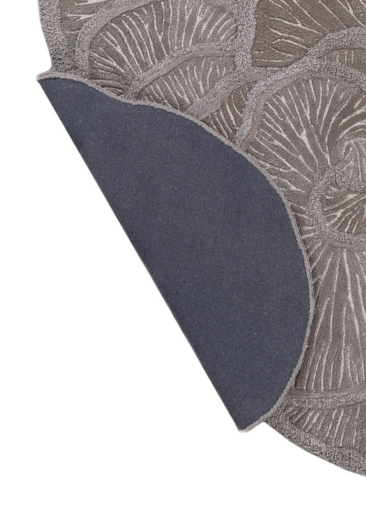 aurelia grey and black wool and viscose hand tufted Rug - Backing Shot aurelia grey and black wool and viscose hand tufted Rug - Backing Shot