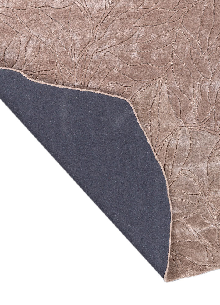 aurelia beige and brown wool and viscose hand tufted Rug - Backing Shot aurelia beige and brown wool and viscose hand tufted Rug - Backing Shot