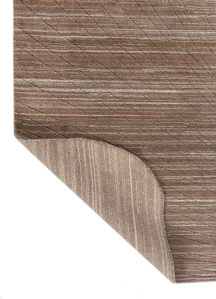 forme beige and brown wool hand loom Rug - Backing Shot forme beige and brown wool hand loom Rug - Backing Shot