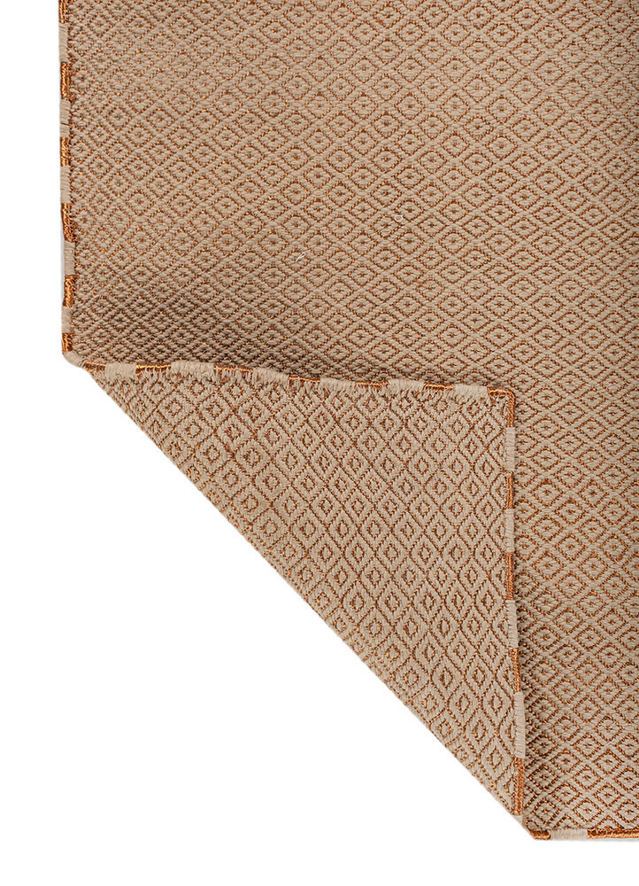 basis red and orange acrylic flat weaves Rug - Backing Shot basis red and orange acrylic flat weaves Rug - Backing Shot