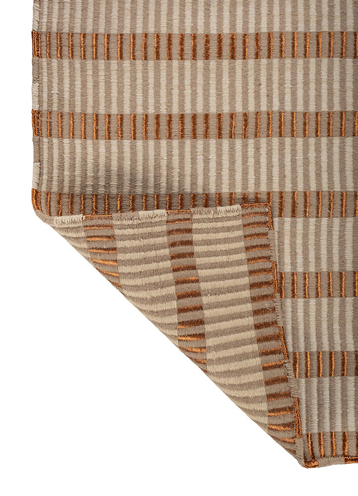 nomadic threads beige and brown jute and hemp flat weaves Rug - Backing Shot