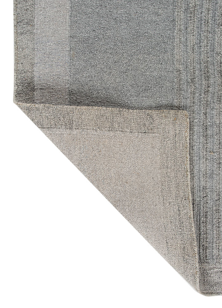 al fresco grey and black polyester flat weaves Rug - Backing Shot al fresco grey and black polyester flat weaves Rug - Backing Shot