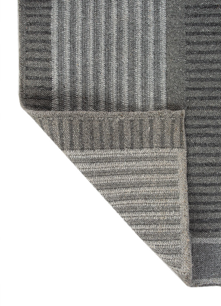 al fresco beige and brown polyester flat weaves Rug - Backing Shot