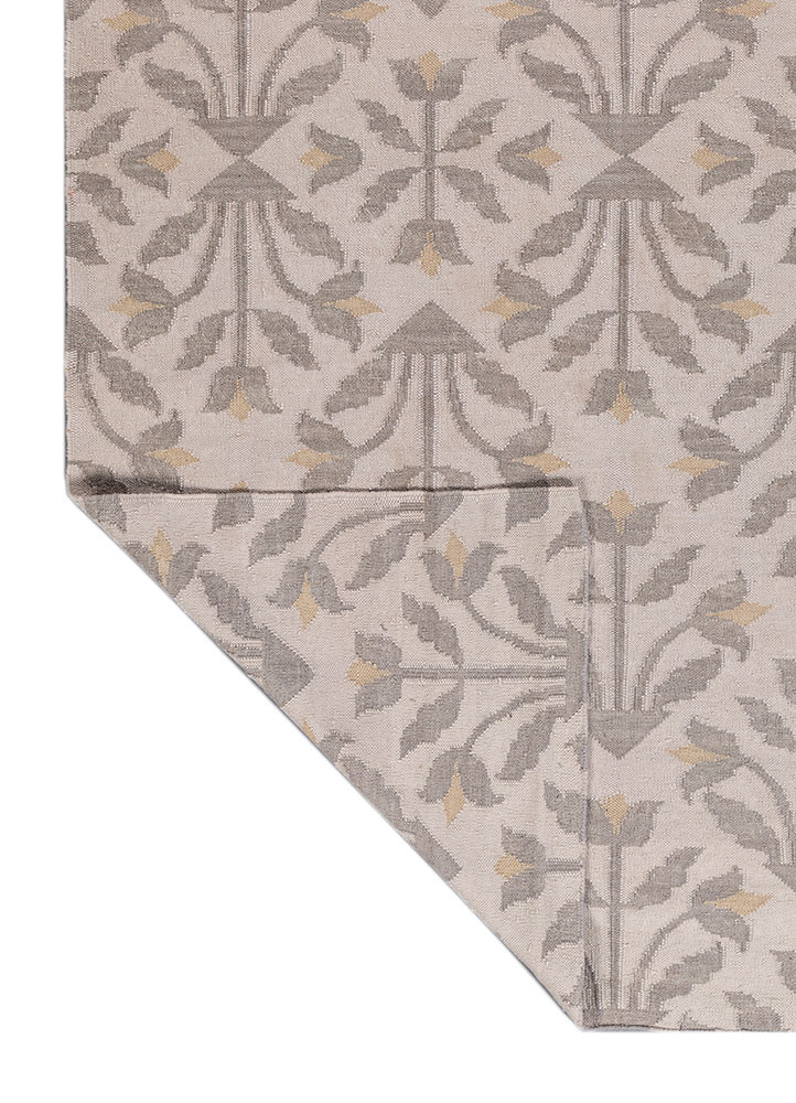 bedouin ivory wool flat weaves Rug - Backing Shot bedouin ivory wool flat weaves Rug - Backing Shot