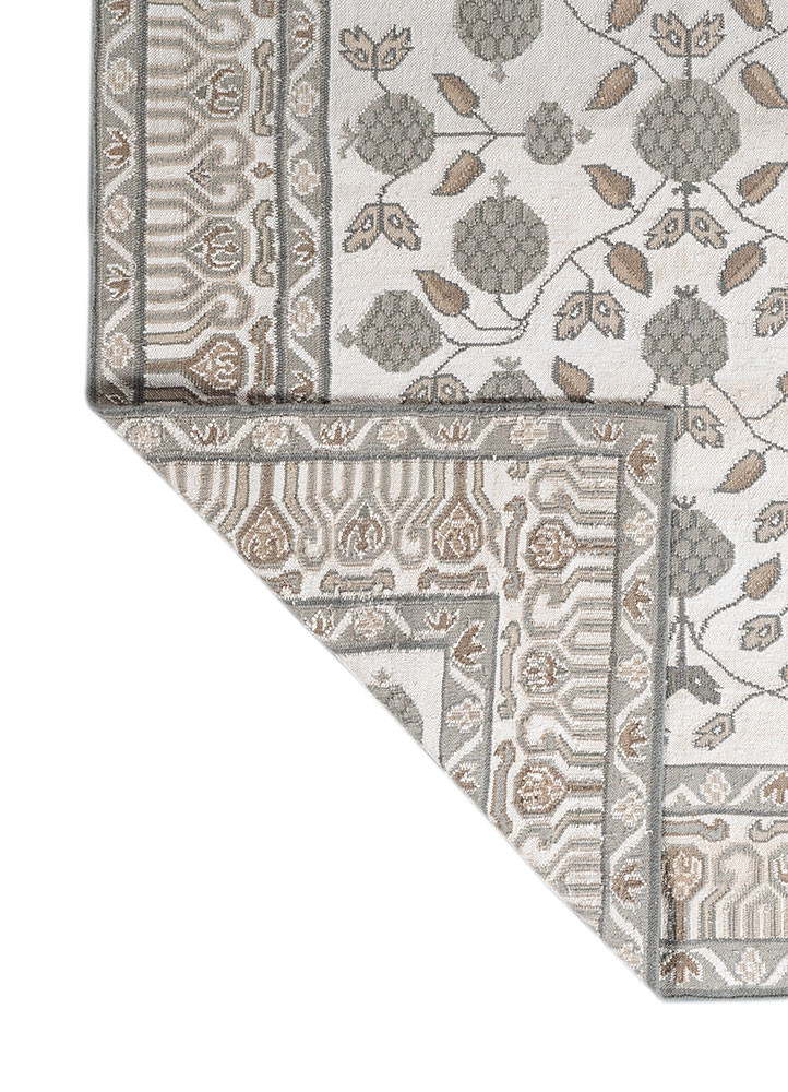 bedouin ivory wool flat weaves Rug - Backing Shot bedouin ivory wool flat weaves Rug - Backing Shot