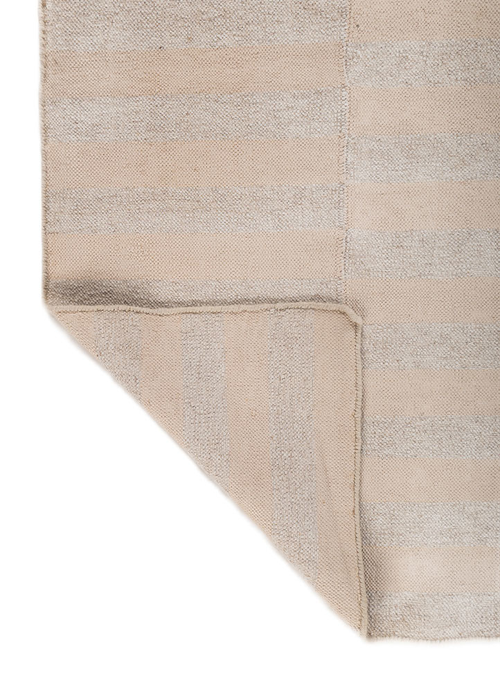 indusbar ivory wool and viscose flat weaves Rug - Backing Shot indusbar ivory wool and viscose flat weaves Rug - Backing Shot