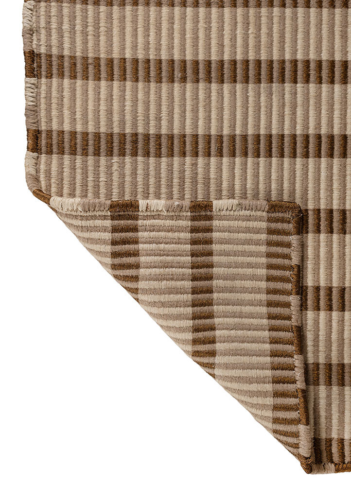 nomadic threads beige and brown jute and hemp flat weaves Rug - Backing Shot