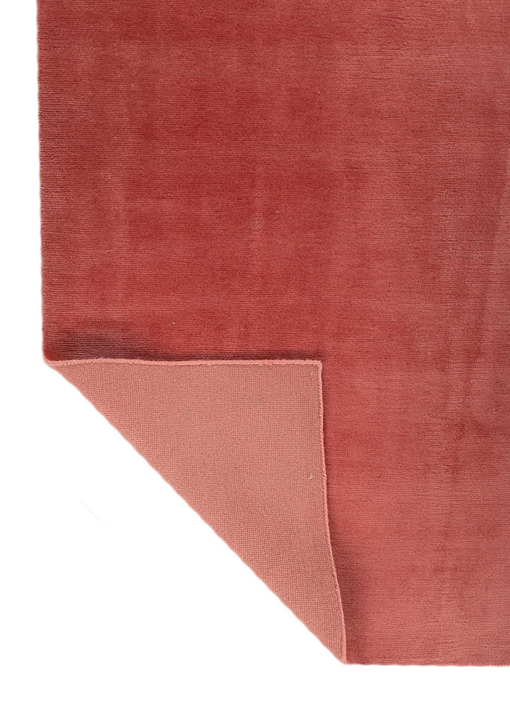 sthir red and orange wool hand knotted Rug - Backing Shot sthir red and orange wool hand knotted Rug - Backing Shot
