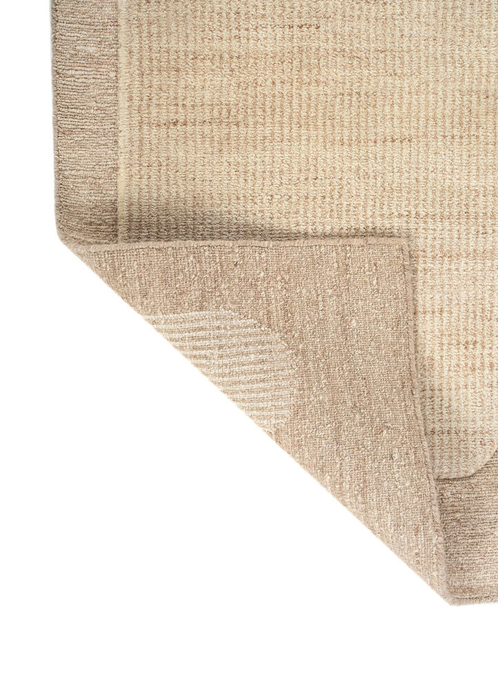 aprezo ivory wool hand knotted Rug - Backing Shot aprezo ivory wool hand knotted Rug - Backing Shot