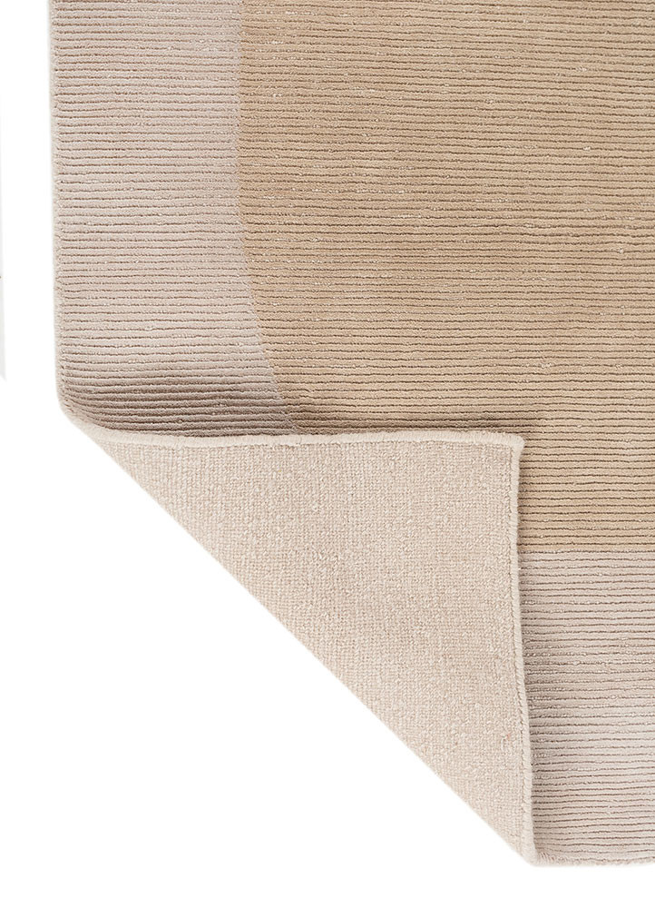 Sthir Beige & Brown Hand Knotted Wool Rugs - Aiwl-5017(Cs-01