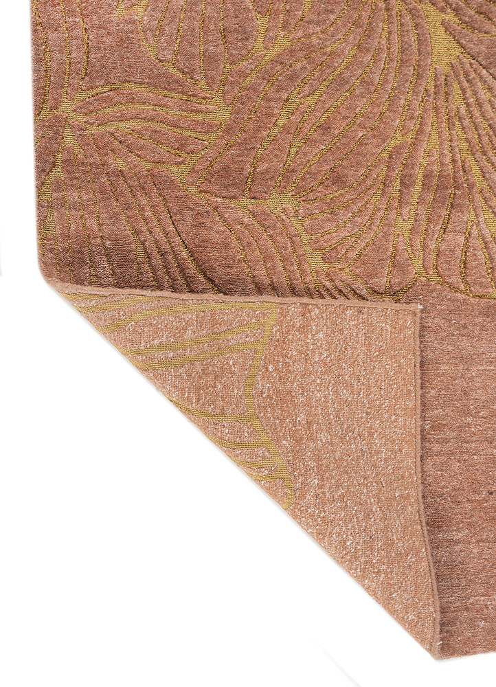 azalea red and orange wool hand knotted Rug - Backing Shot azalea red and orange wool hand knotted Rug - Backing Shot