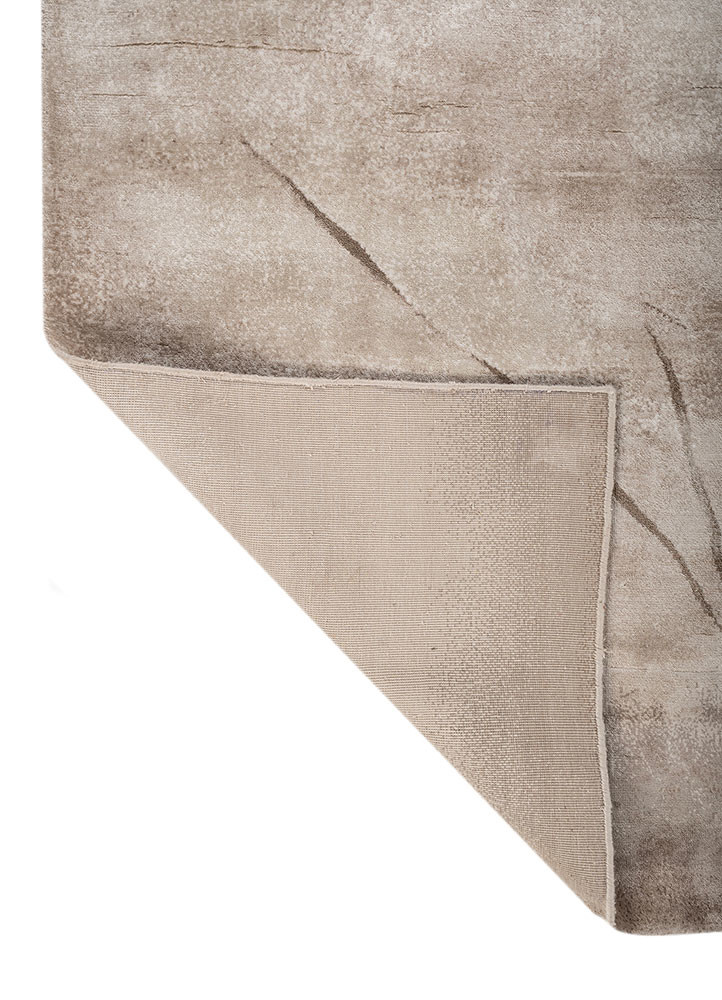 entropy ivory bamboo silk hand knotted Rug - Backing Shot entropy ivory bamboo silk hand knotted Rug - Backing Shot