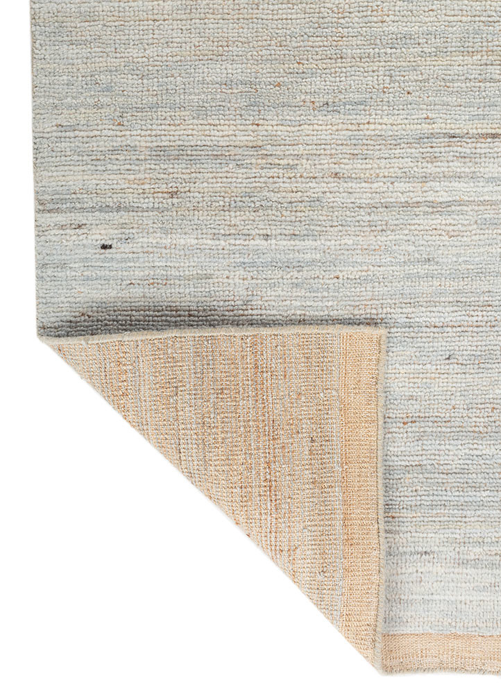 manifest blue afghan wool and jute hand knotted Rug - Backing Shot manifest blue afghan wool and jute hand knotted Rug - Backing Shot