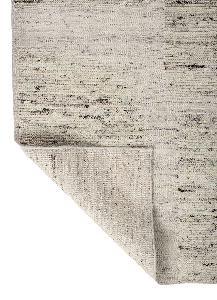 aprezo green wool hand knotted Rug - Backing Shot aprezo green wool hand knotted Rug - Backing Shot