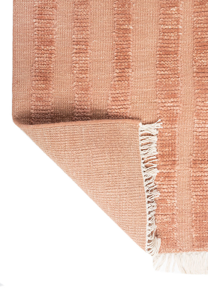 zuri red and orange wool hand knotted Rug - Backing Shot zuri red and orange wool hand knotted Rug - Backing Shot