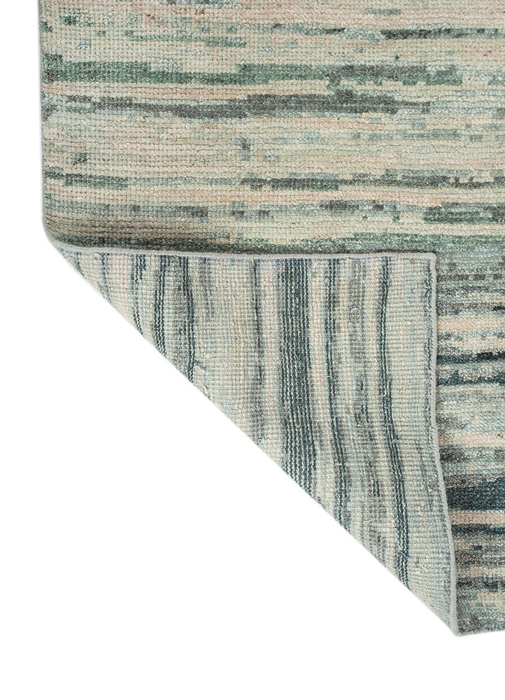 aprezo beige and brown wool hand knotted Rug - Backing Shot aprezo beige and brown wool hand knotted Rug - Backing Shot