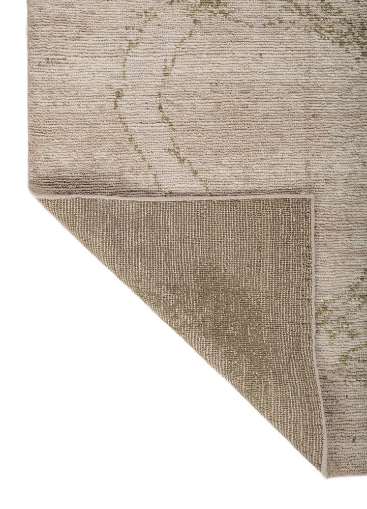 aprezo ivory wool hand knotted Rug - Backing Shot aprezo ivory wool hand knotted Rug - Backing Shot