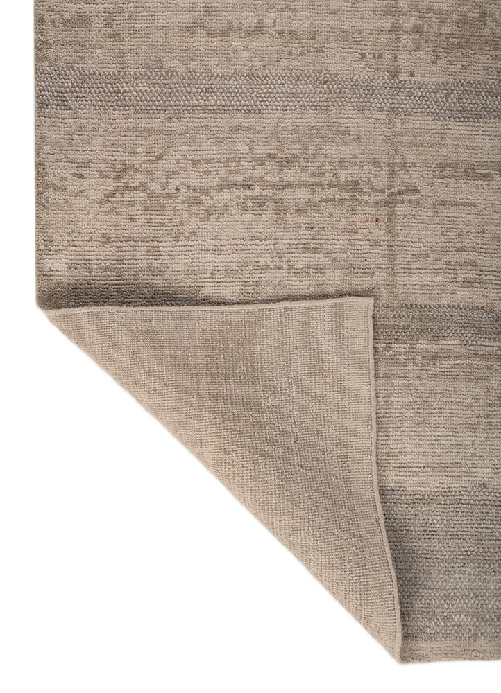 aprezo ivory wool hand knotted Rug - Backing Shot aprezo ivory wool hand knotted Rug - Backing Shot