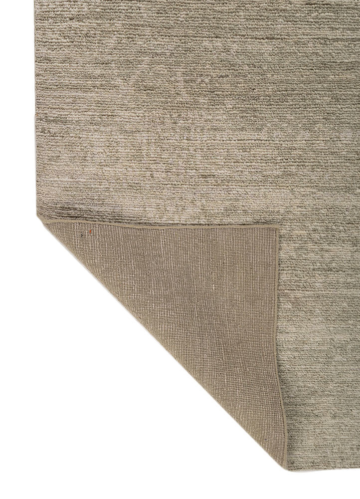 entropy ivory wool hand knotted Rug - Backing Shot entropy ivory wool hand knotted Rug - Backing Shot