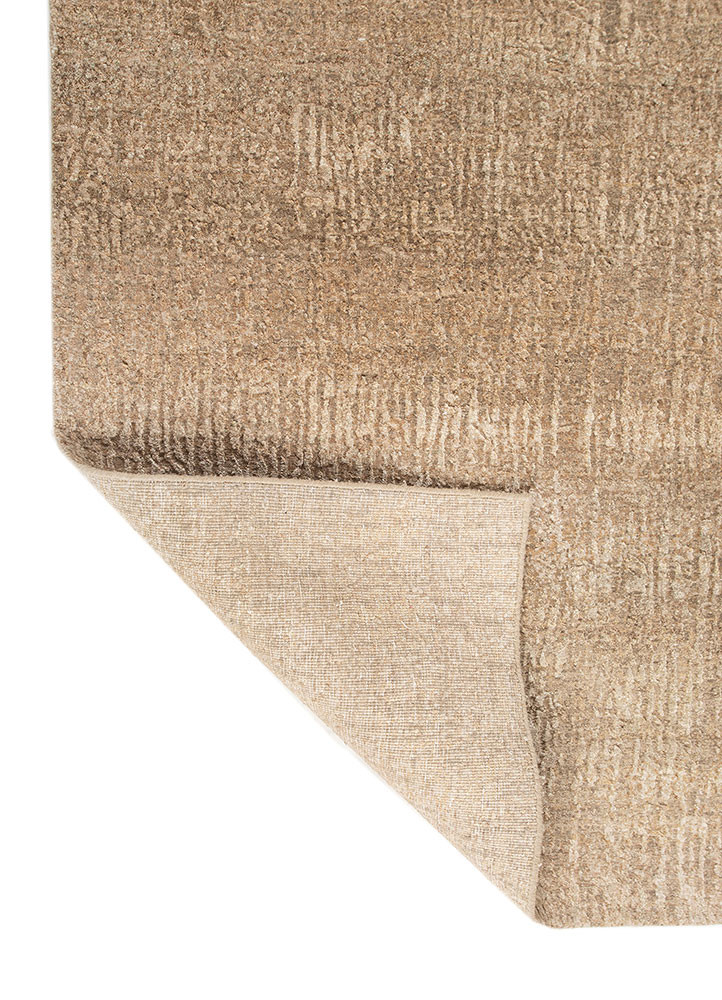 entropy gold wool and silk hand knotted Rug - Backing Shot entropy gold wool and silk hand knotted Rug - Backing Shot