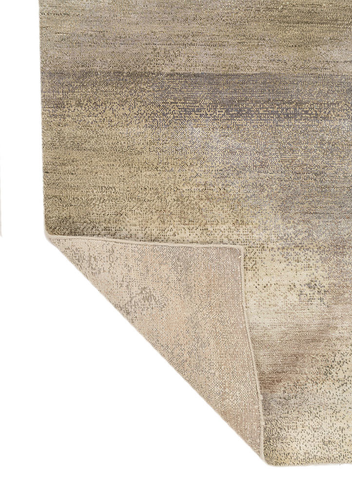 afterglow by kavi blue wool and silk hand knotted Rug - Backing Shot afterglow by kavi blue wool and silk hand knotted Rug - Backing Shot
