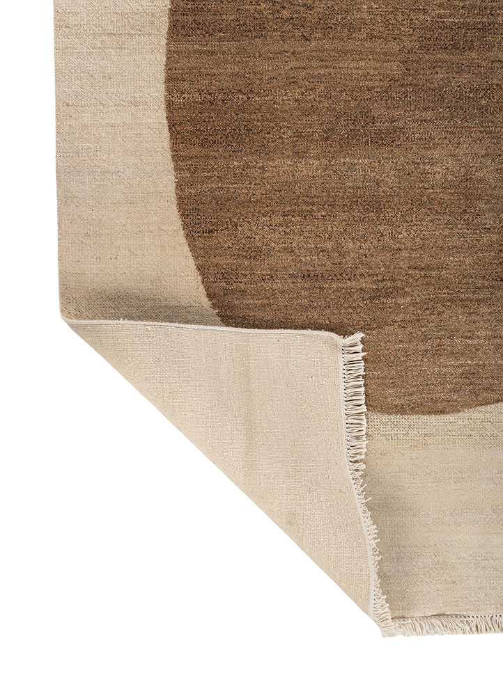 aprezo ivory wool and silk hand knotted Rug - Backing Shot aprezo ivory wool and silk hand knotted Rug - Backing Shot
