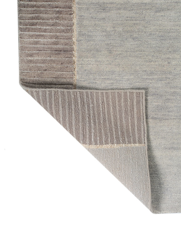 sthir ivory wool hand knotted Rug - Backing Shot sthir ivory wool hand knotted Rug - Backing Shot