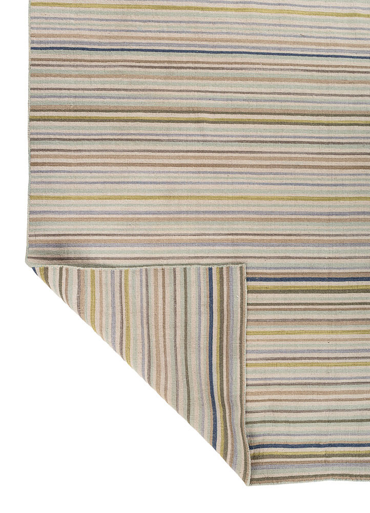 aprezo blue wool hand knotted Rug - Backing Shot aprezo blue wool hand knotted Rug - Backing Shot