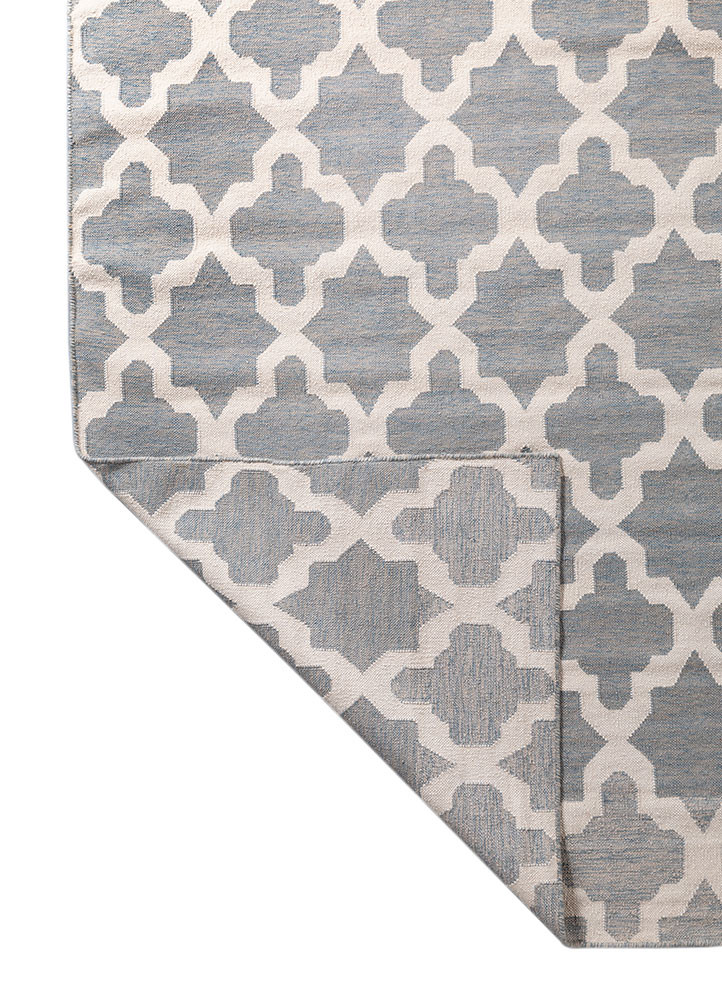 indusbar grey and black wool flat weaves Rug - Backing Shot indusbar grey and black wool flat weaves Rug - Backing Shot