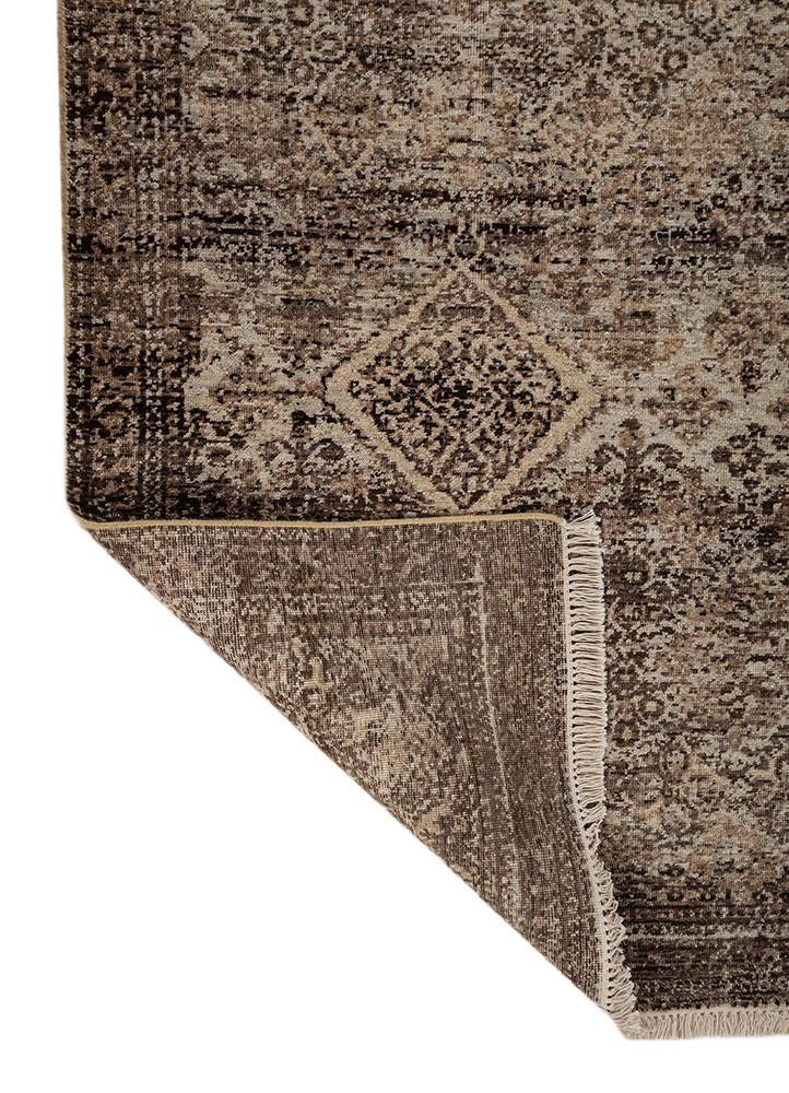 viscaya gold wool hand knotted Rug - Backing Shot viscaya gold wool hand knotted Rug - Backing Shot