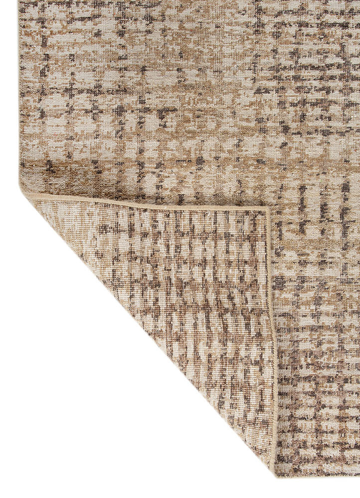 uvenuti gold wool hand knotted Rug - Backing Shot