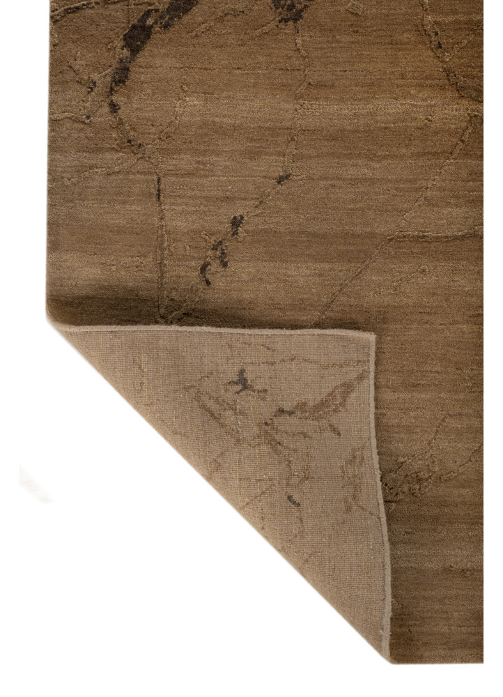 urban pause by kavi gold wool and silk hand knotted Rug - Backing Shot urban pause by kavi gold wool and silk hand knotted Rug - Backing Shot