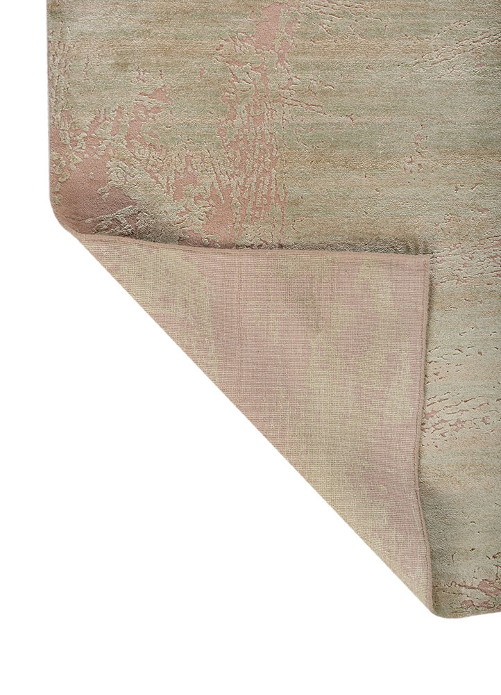 free verse by kavi red and orange wool and silk hand knotted Rug - Backing Shot free verse by kavi red and orange wool and silk hand knotted Rug - Backing Shot