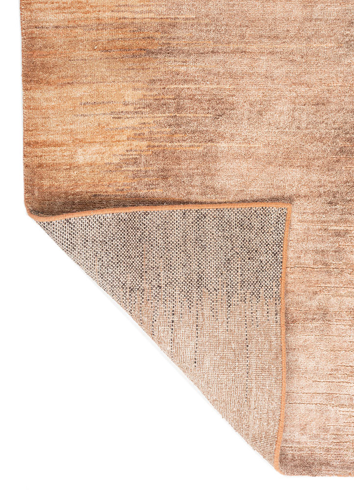 hidden by kavi red and orange afghan wool and silk hand knotted Rug - Backing Shot hidden by kavi red and orange afghan wool and silk hand knotted Rug - Backing Shot