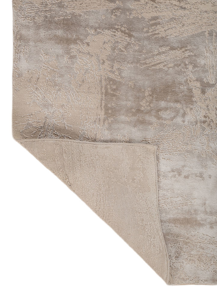 free verse by kavi ivory wool and bamboo silk hand knotted Rug - Backing Shot free verse by kavi ivory wool and bamboo silk hand knotted Rug - Backing Shot