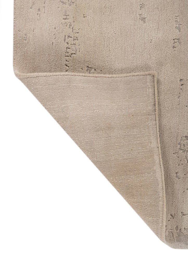 hidden by kavi ivory wool and bamboo silk hand knotted Rug - Backing Shot hidden by kavi ivory wool and bamboo silk hand knotted Rug - Backing Shot
