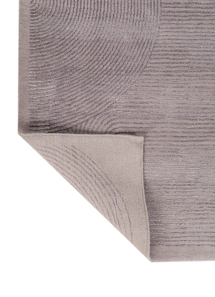 unfold by kavi red and orange wool and bamboo silk hand knotted Rug - Backing Shot unfold by kavi red and orange wool and bamboo silk hand knotted Rug - Backing Shot