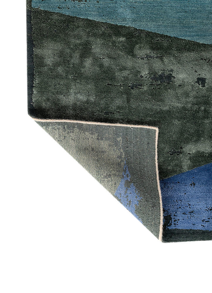 aakar by kavi ivory wool and bamboo silk hand knotted Rug - Backing Shot aakar by kavi ivory wool and bamboo silk hand knotted Rug - Backing Shot