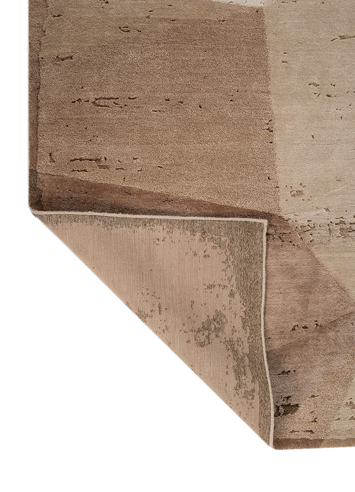 aakar by kavi ivory wool and bamboo silk hand knotted Rug - Backing Shot aakar by kavi ivory wool and bamboo silk hand knotted Rug - Backing Shot