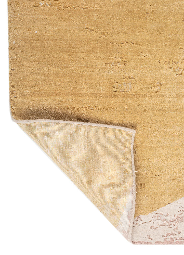 unfold by kavi ivory wool and bamboo silk hand knotted Rug - Backing Shot unfold by kavi ivory wool and bamboo silk hand knotted Rug - Backing Shot