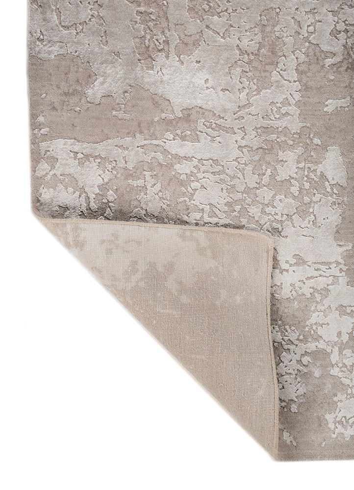 project error by kavi grey and black wool and bamboo silk hand knotted Rug - Backing Shot project error by kavi grey and black wool and bamboo silk hand knotted Rug - Backing Shot