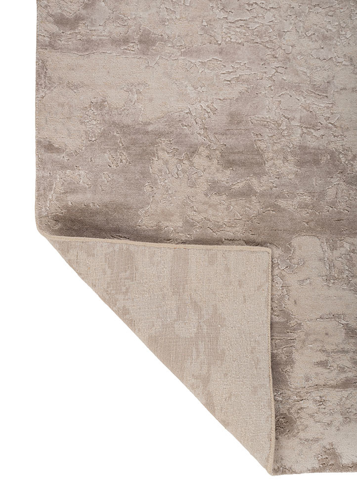 project error by kavi ivory wool and bamboo silk hand knotted Rug - Backing Shot project error by kavi ivory wool and bamboo silk hand knotted Rug - Backing Shot