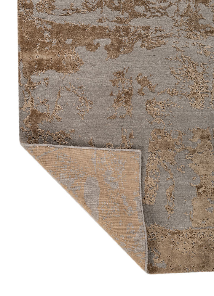 project error by kavi beige and brown hand knotted Rug - Backing Shot project error by kavi beige and brown hand knotted Rug - Backing Shot