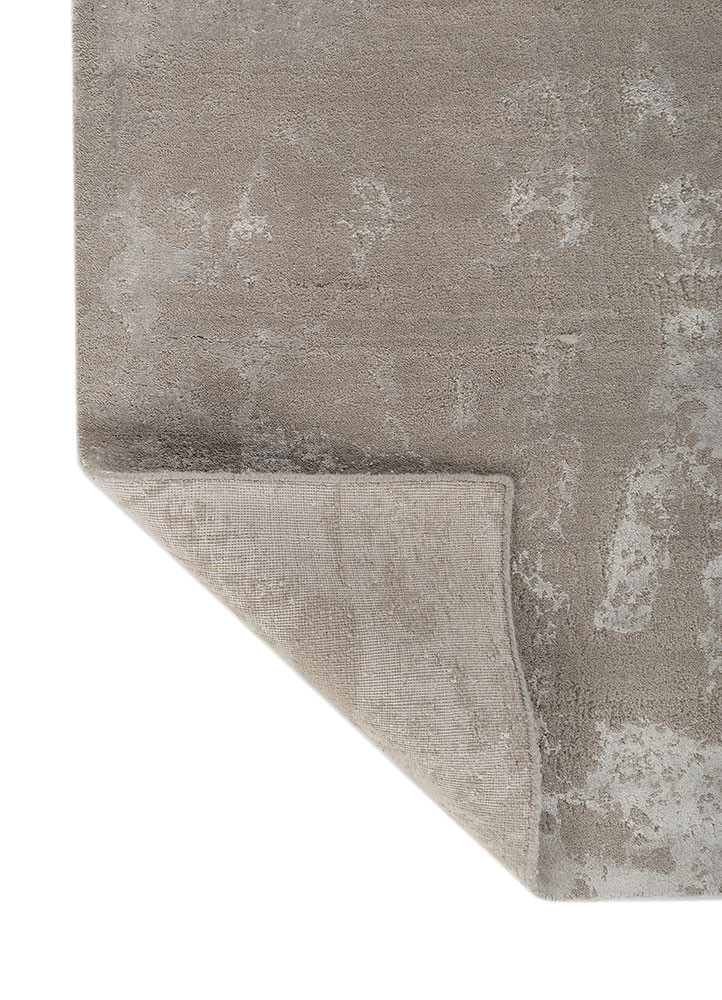 project error by kavi grey and black wool and bamboo silk hand knotted Rug - Backing Shot project error by kavi grey and black wool and bamboo silk hand knotted Rug - Backing Shot