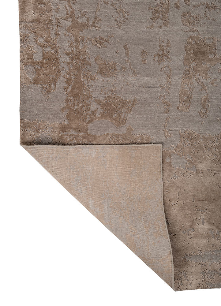 project error by kavi grey and black wool and bamboo silk hand knotted Rug - Backing Shot project error by kavi grey and black wool and bamboo silk hand knotted Rug - Backing Shot