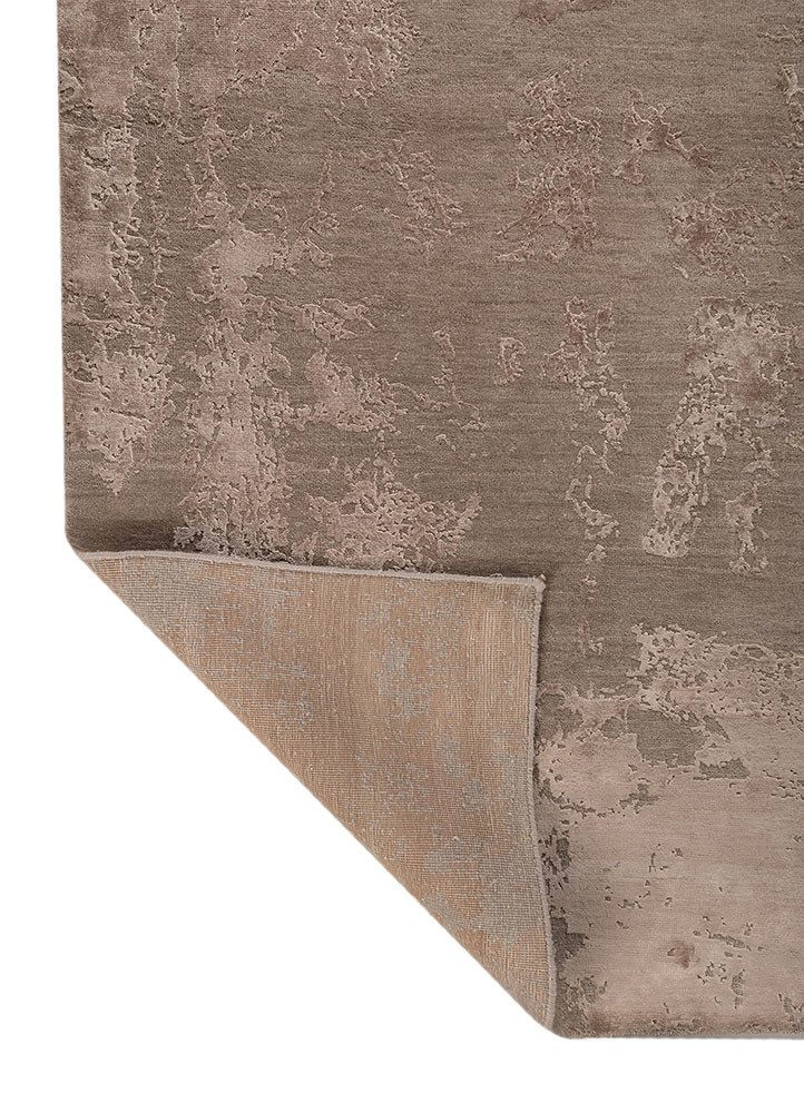 project error by kavi beige and brown wool and bamboo silk hand knotted Rug - Backing Shot project error by kavi beige and brown wool and bamboo silk hand knotted Rug - Backing Shot