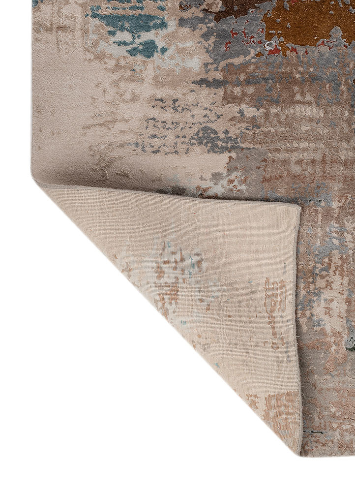 project error by kavi grey and black wool and bamboo silk hand knotted Rug - Backing Shot project error by kavi grey and black wool and bamboo silk hand knotted Rug - Backing Shot